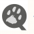 Cercle tete de chat dans patte